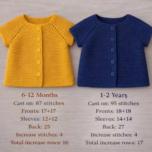 Classic Raglan Knit Baby Cardigan