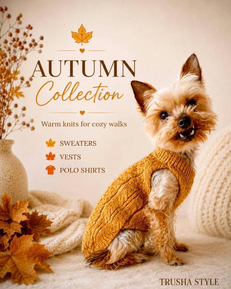 Cozy Cable Knit Dog Sweater Project