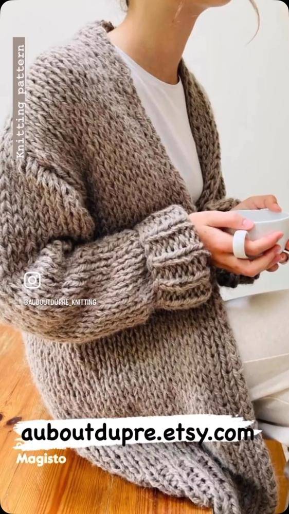 Cozy Chunky Knit Cardigan Project