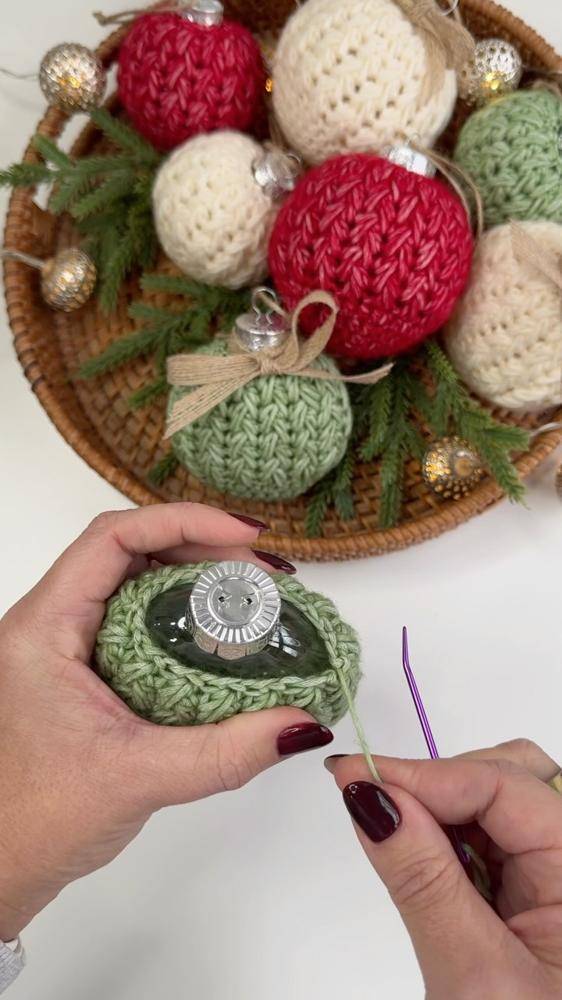 Cozy Crochet Christmas Ornament Covers