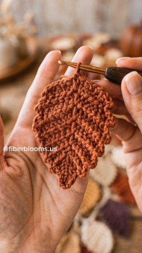 Cozy Crochet Maple Leaf Applique