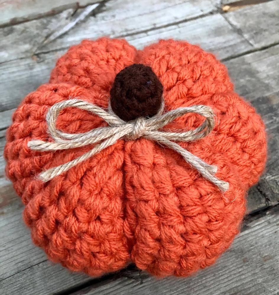 Cozy Crochet Pumpkin Applique