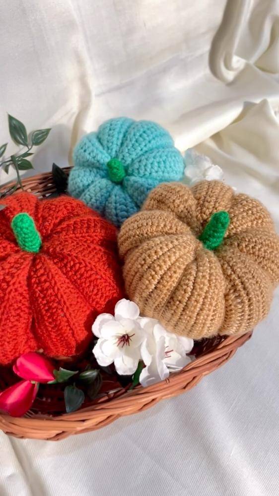 Cozy Crochet Pumpkins for Autumnal Decor