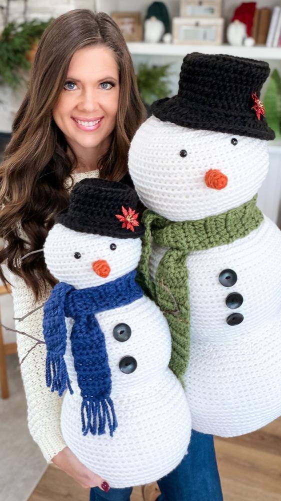 Cozy Crochet Snowman Companions