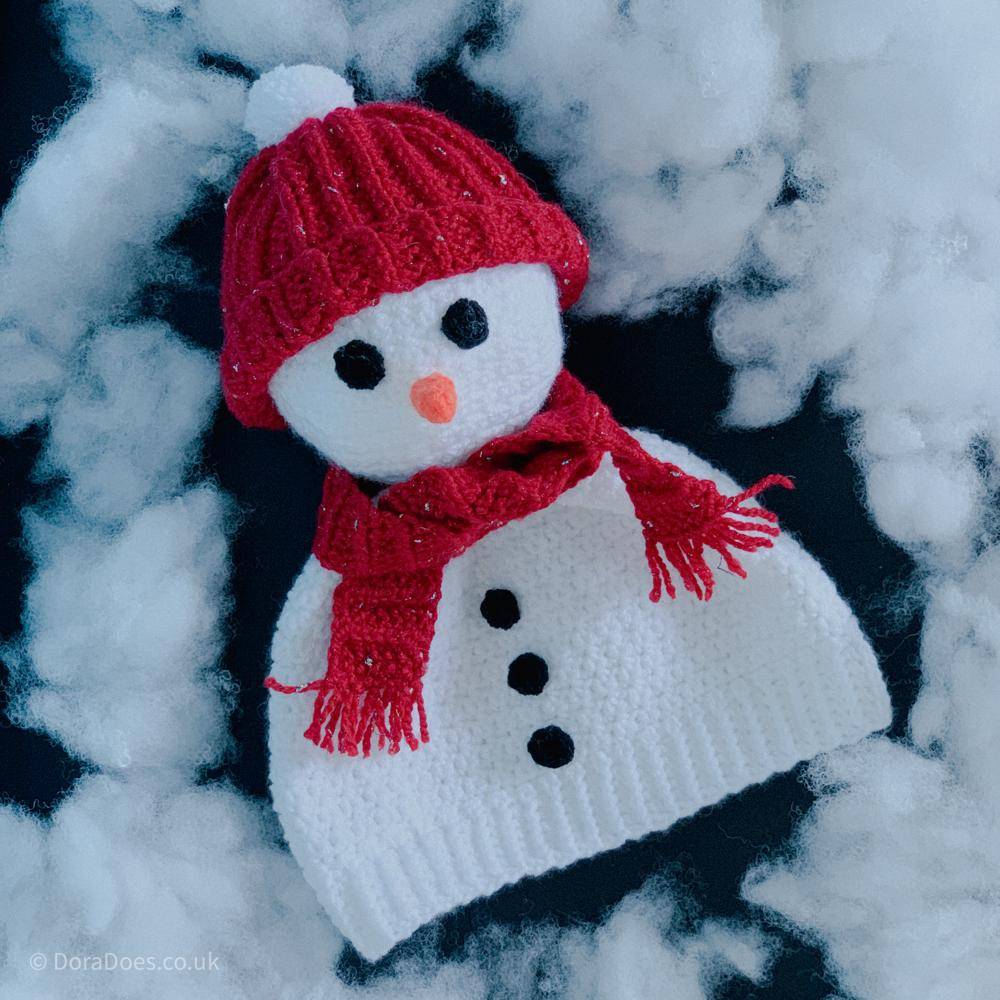 Cozy Crochet Snowman Decoration