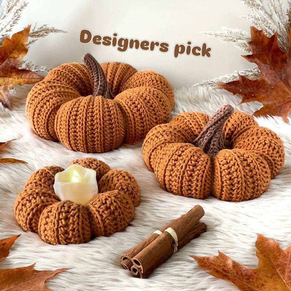 Cozy Crocheted Pumpkin Decor