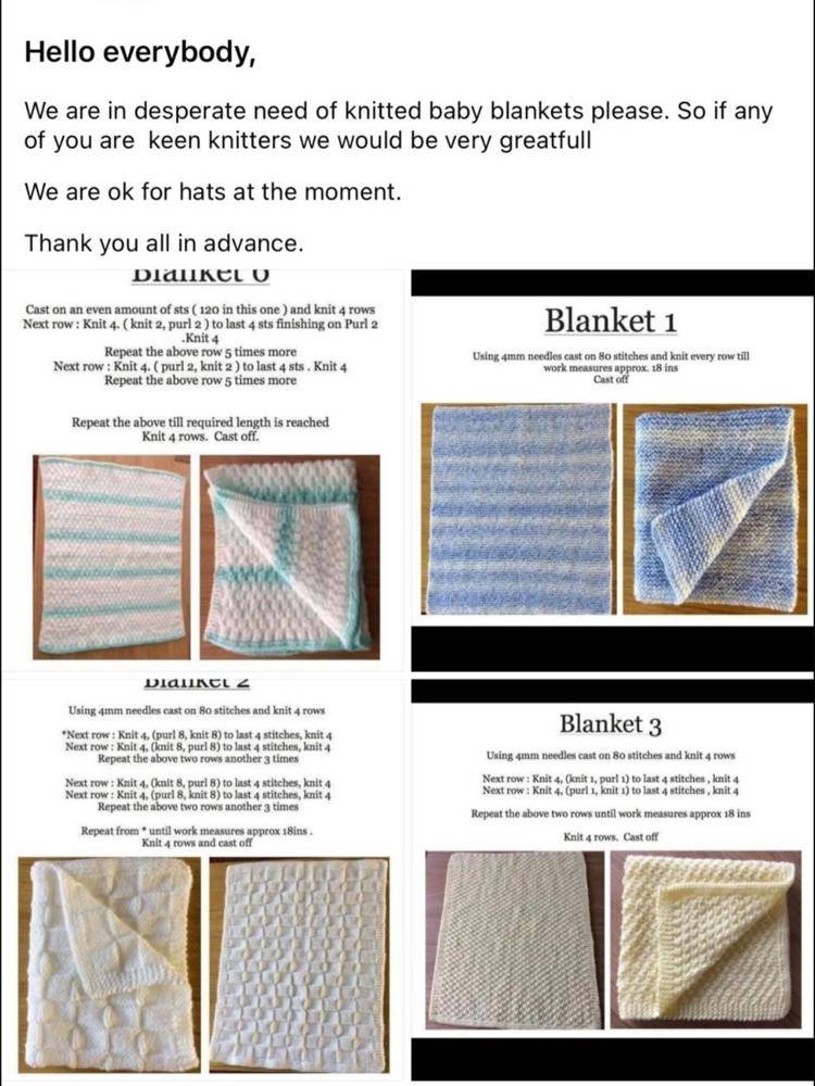 Cozy Knitted Baby Blankets for Charity