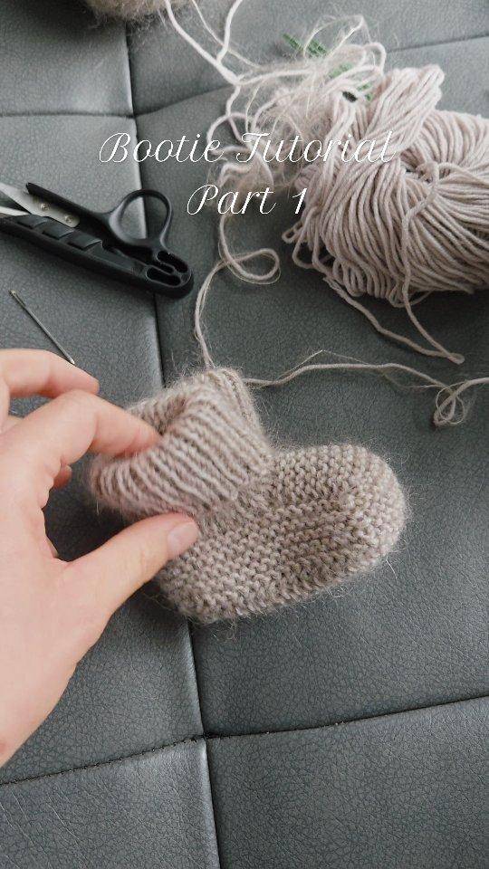 Cozy Knitted Baby Booties Tutorial