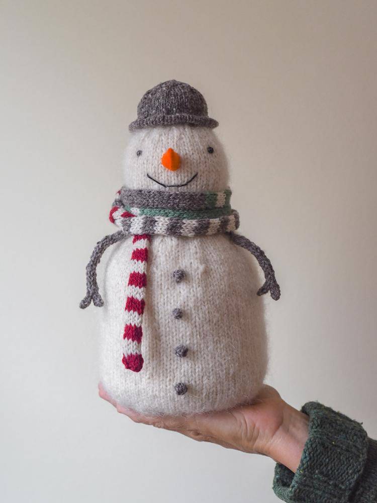 Cozy Knitted Snowman Decoration