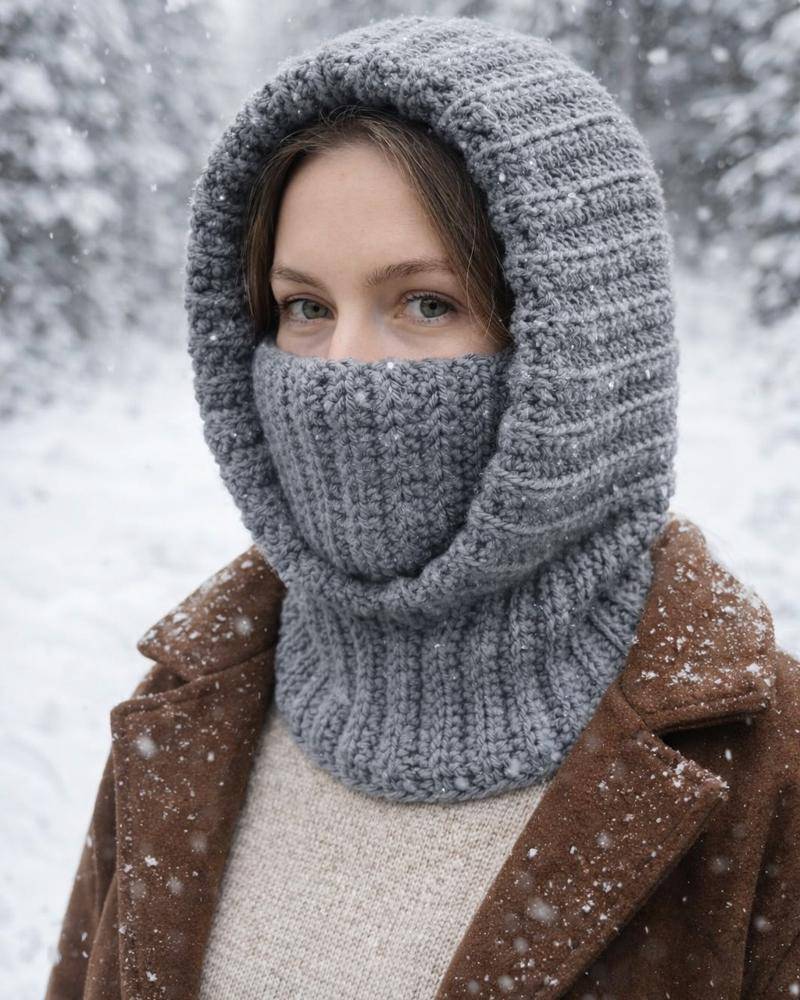 Cozy Ribbed Knit Balaclava Project