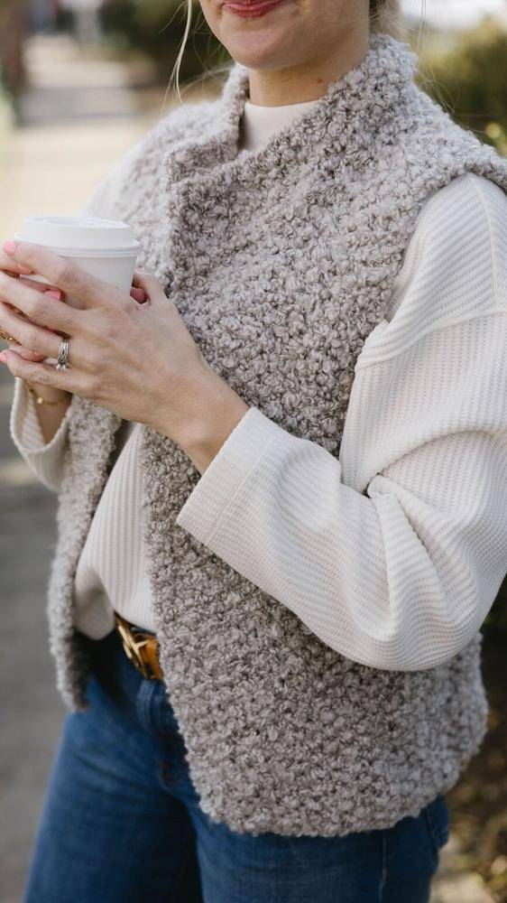 Cozy Textured Crochet Vest Project