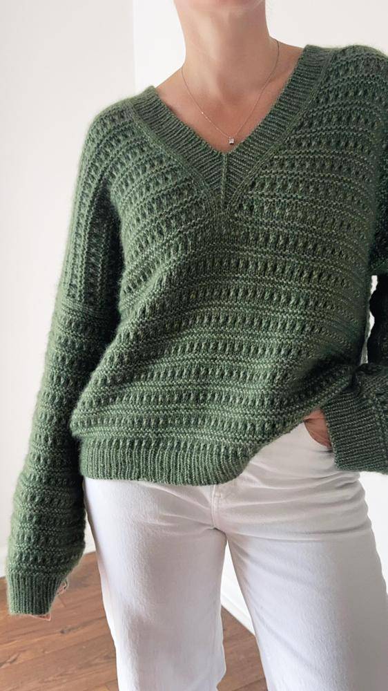 Cozy Textured Knit V-Neck Sweater