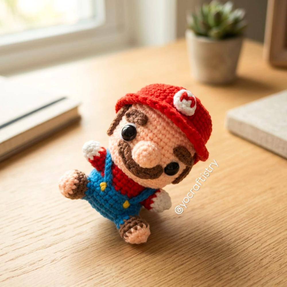 Crochet Amigurumi Mario Figure Project