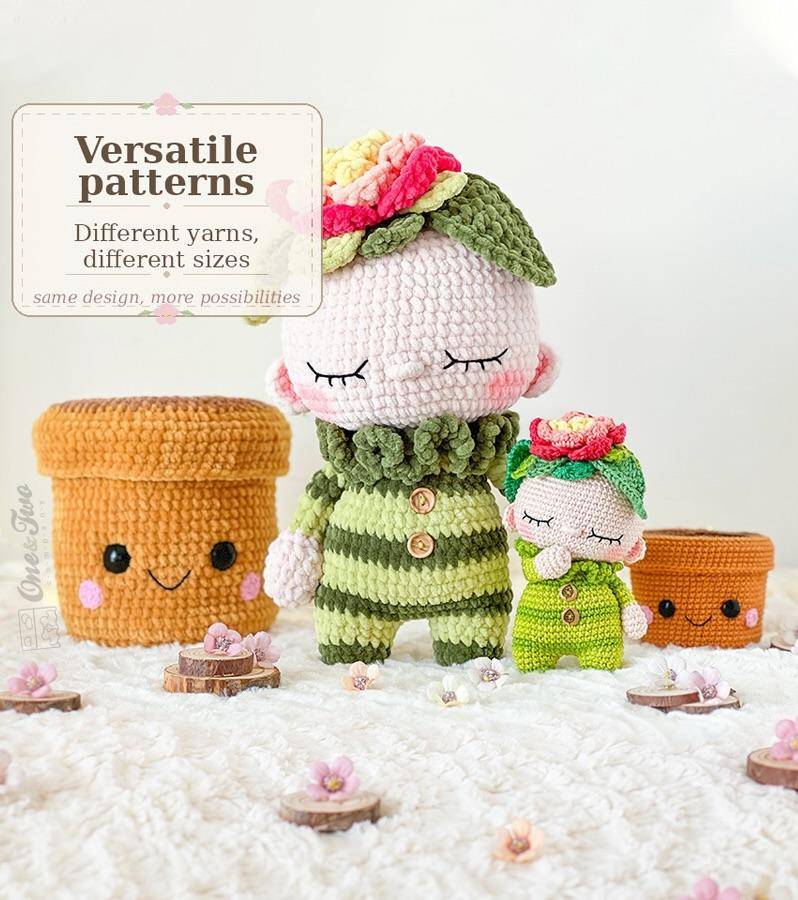 Crochet Amigurumi Plant Pot Pals and Figures