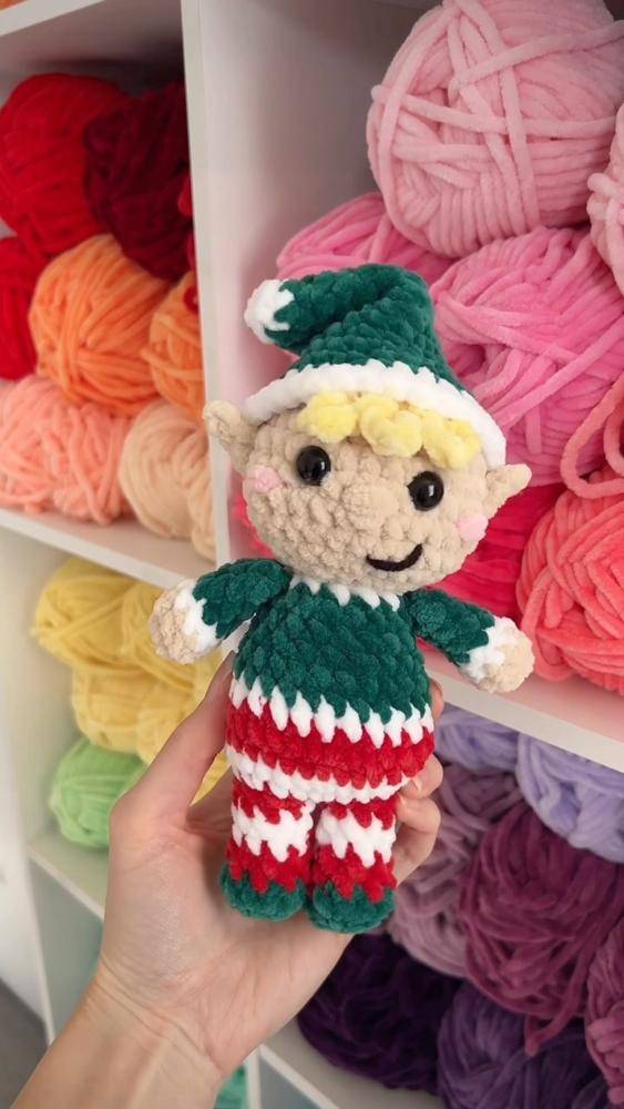 Crochet Christmas Elf Amigurumi
