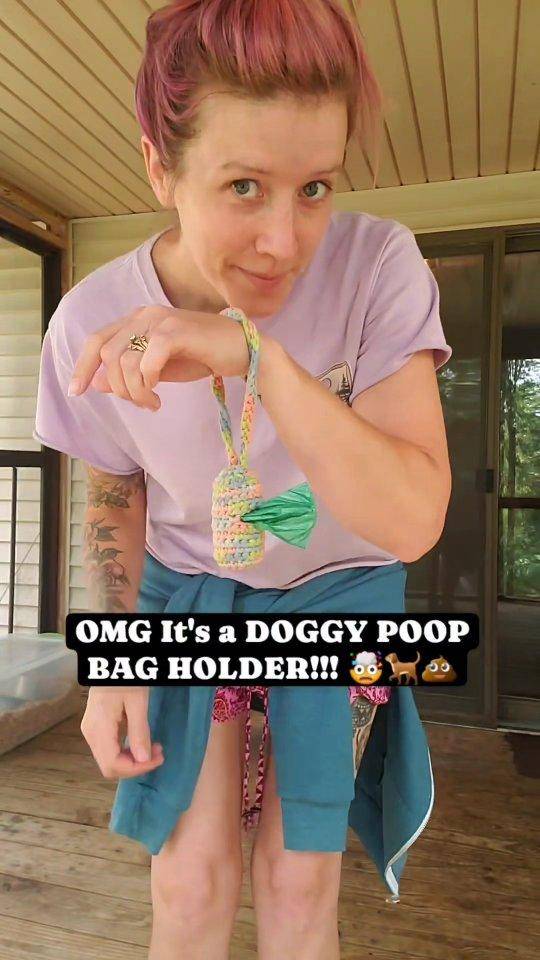 Crochet Doggy Poop Bag Holder Project