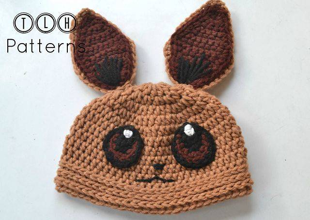 Crochet Eevee Hat for Pokémon Fans