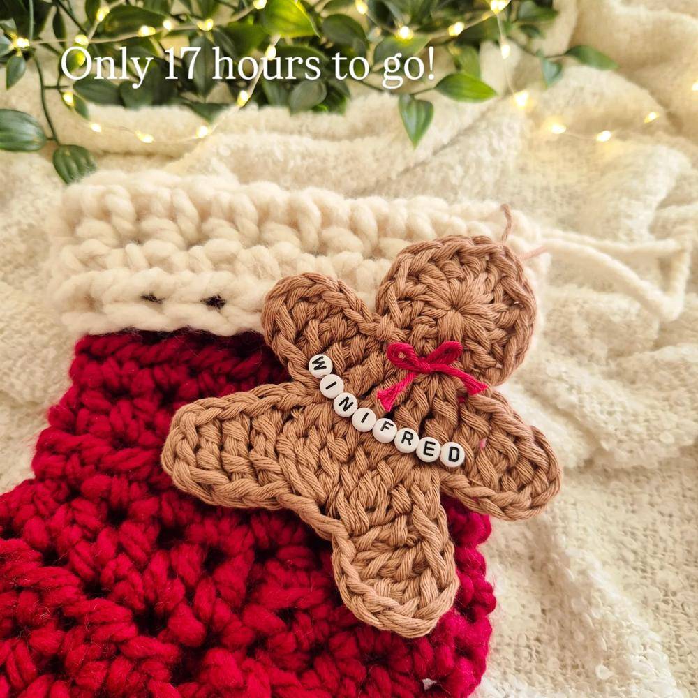 Crochet Gingerbread Man Ornament