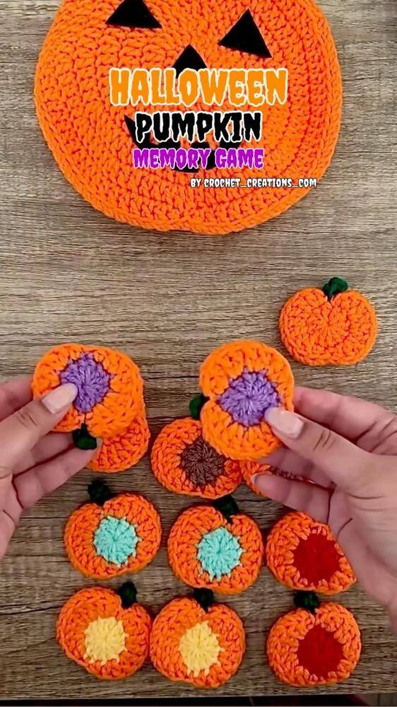Crochet Pumpkin Patch Fidget Toys