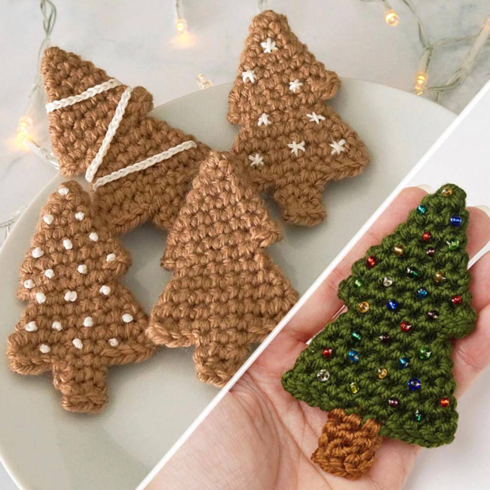 Crocheted Christmas Tree Ornaments