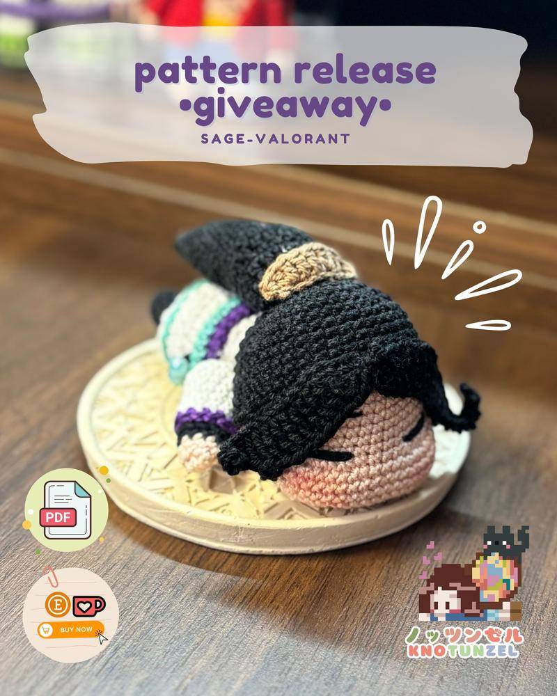 Crocheted Sage Character Amigurumi Project