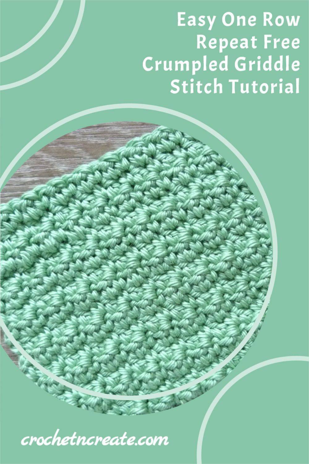 Crumpled Griddle Stitch Crochet Fabric