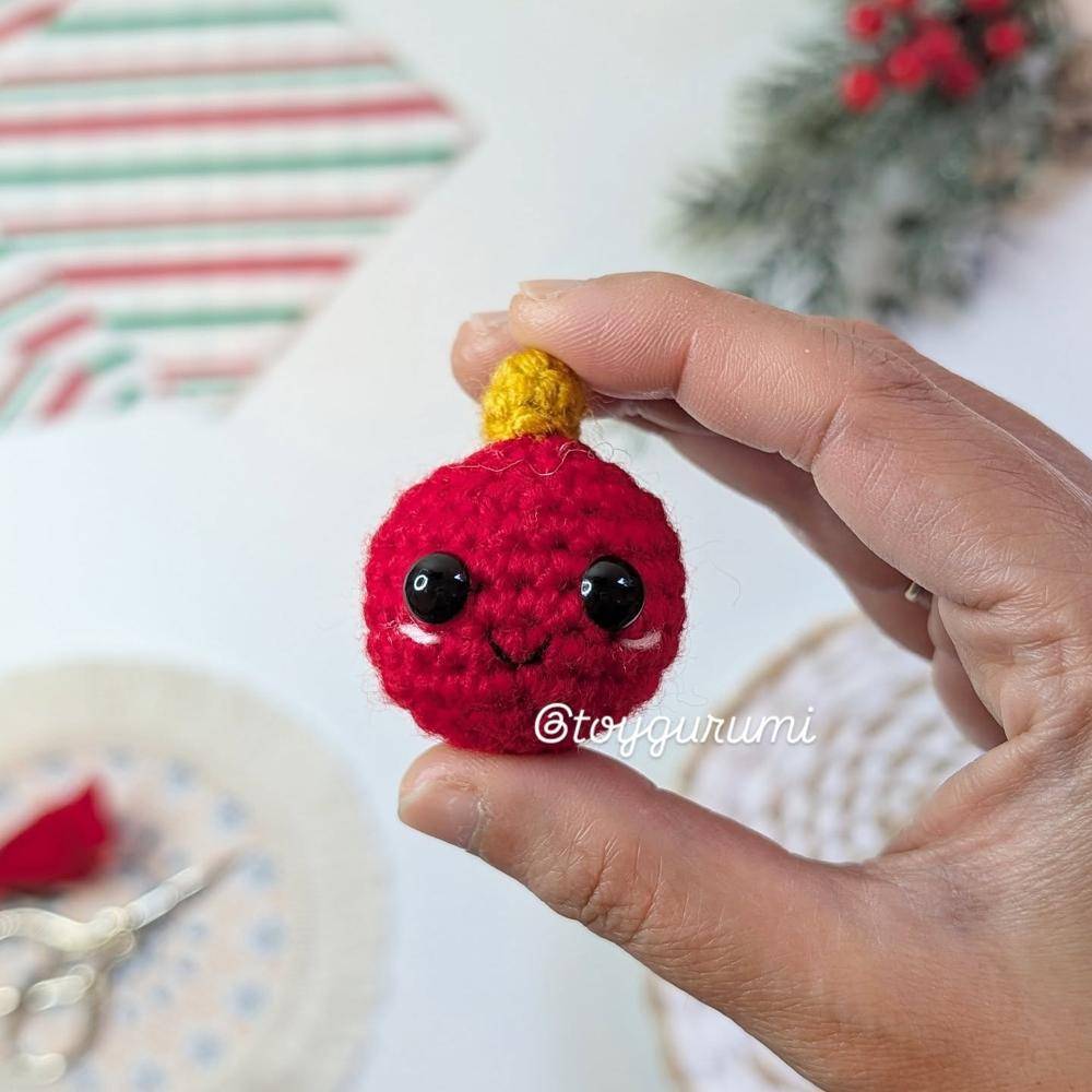 Cute Amigurumi Christmas Ornament Crochet Charm