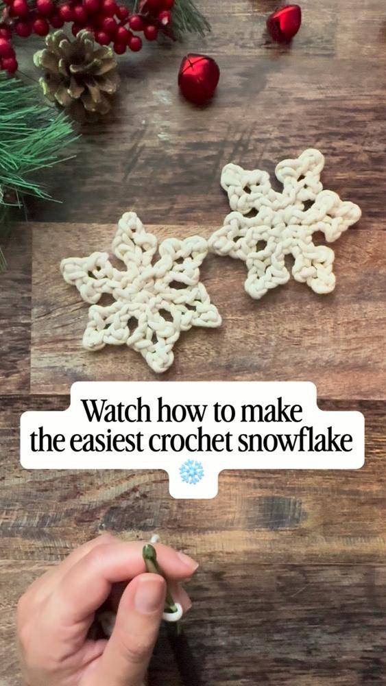 Delicate Crochet Snowflake Ornament
