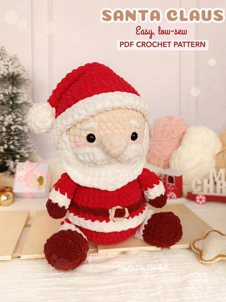 Easy Crochet Santa Claus Amigurumi