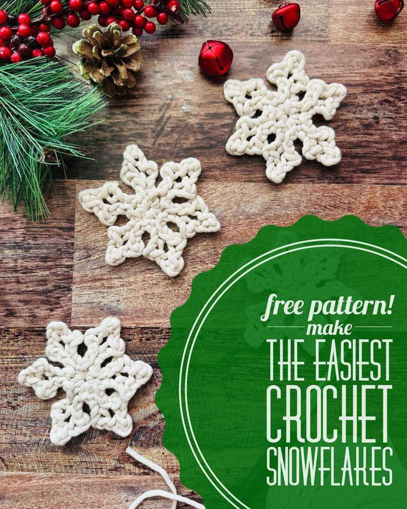 Easy Crochet Snowflakes for Festive Decor