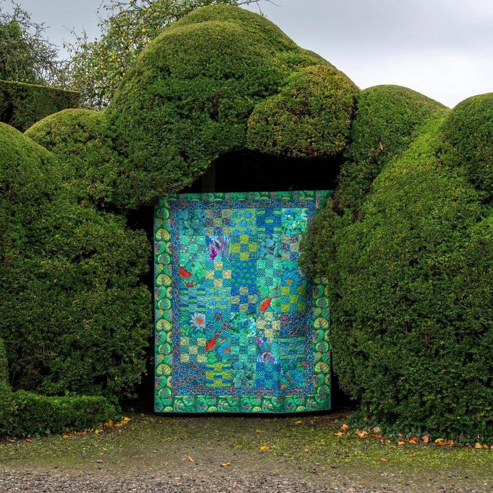 Enchanting Garden Patchwork Quilt Display
