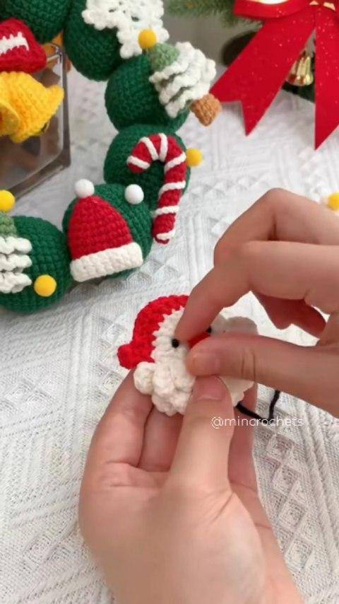 Festive Crochet Christmas Garland Project