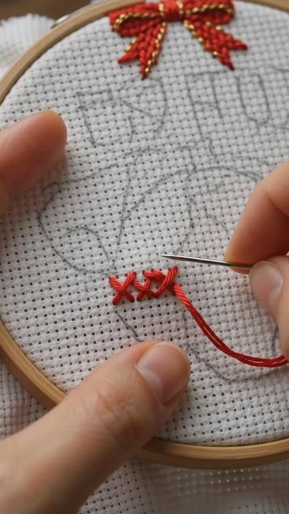 Festive Cross Stitch Gnome Project