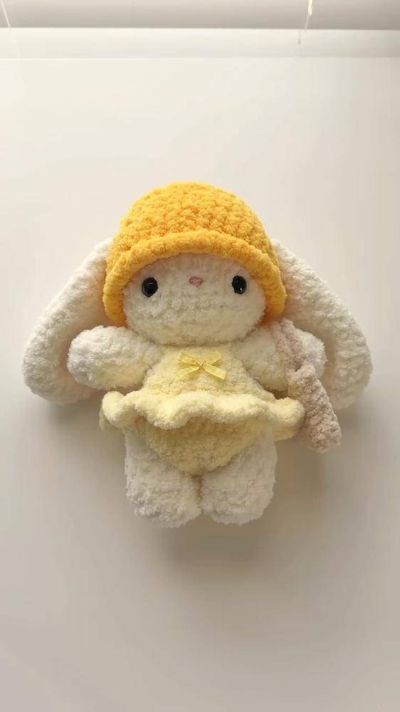 Fluffy Amigurumi Bunny Character