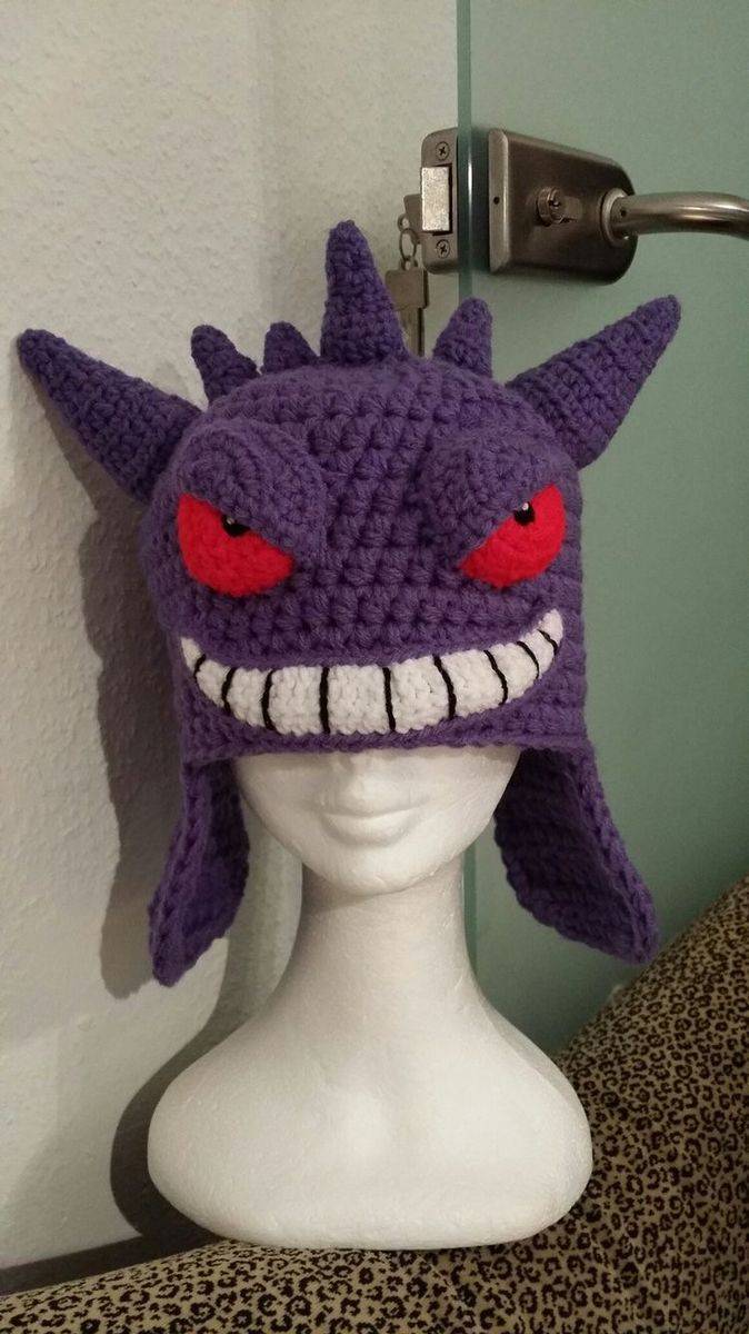 Gengar Pokémon Character Crochet Hat