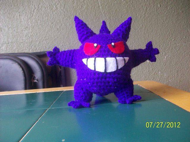 Gengar Pokemon Amigurumi Crochet Toy