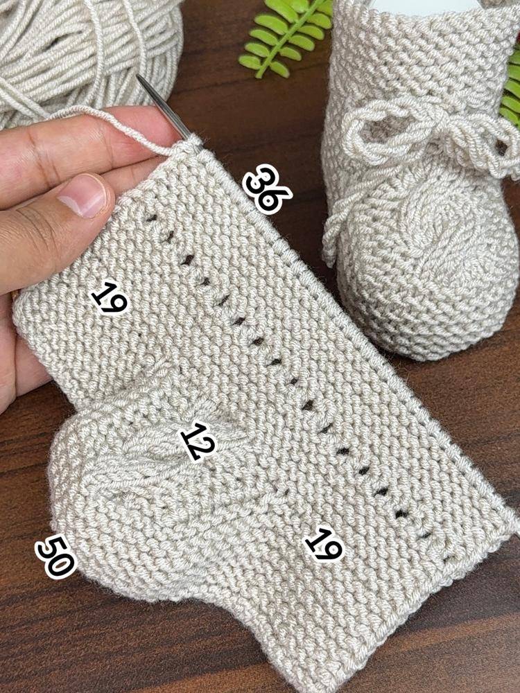 Gentle Knit Baby Booties Project
