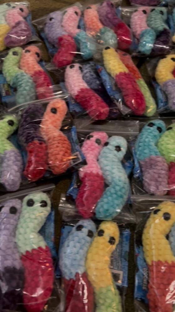 Gummy Worm Crochet Fidget Toys