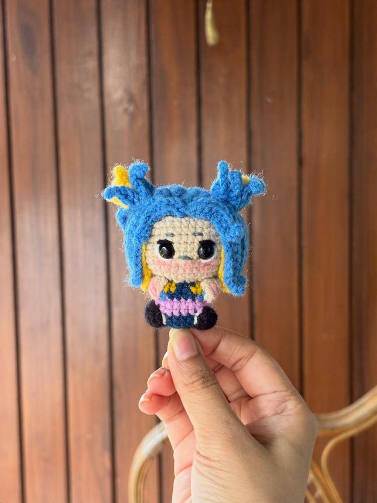 Jett Inspired Amigurumi Crochet Keychain