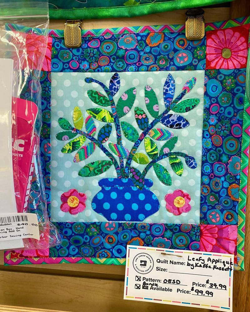 Kaffe Fassett Inspired Appliquéd Wall Quilt