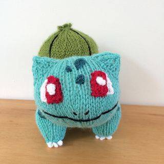 Knitted Bulbasaur Pokemon Plushie