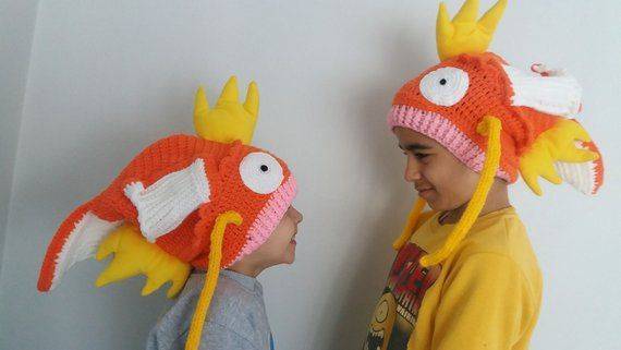 Magikarp-Inspired Pokémon Crochet Hat