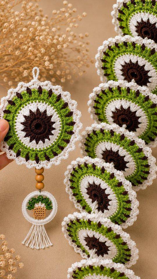 Mandala Crochet Hanging Decor Project