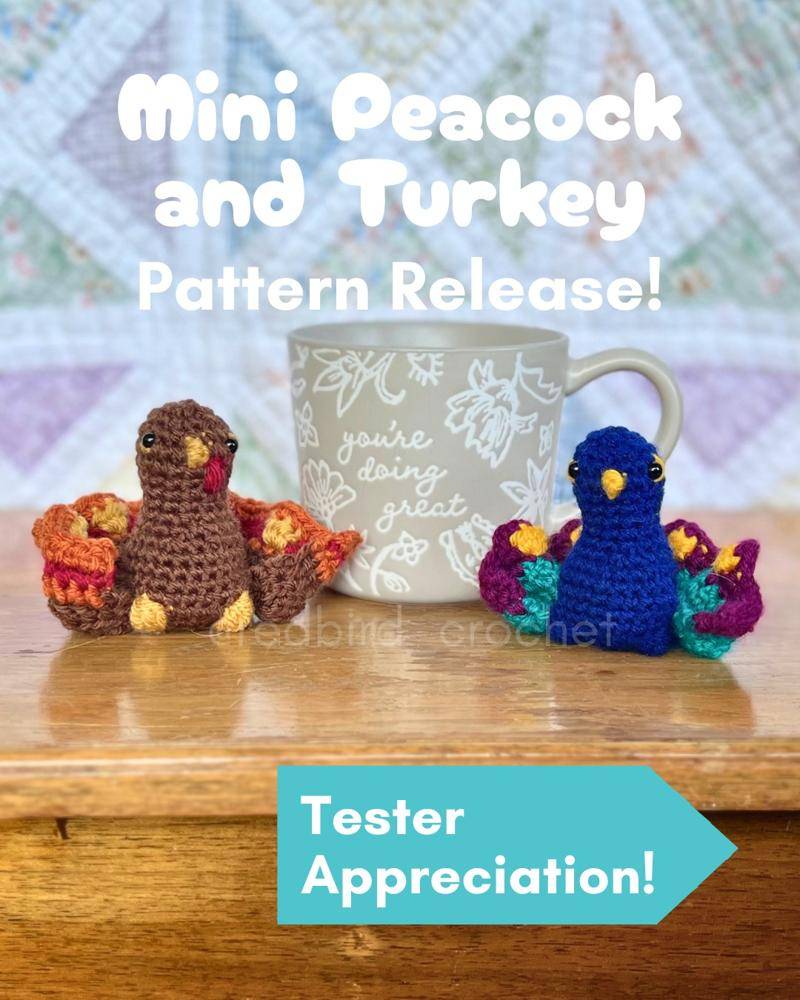 Mini Crochet Turkey Amigurumi Project
