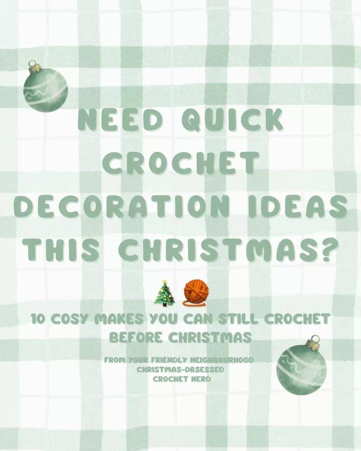 Miniature Crochet Christmas Tree Ornament