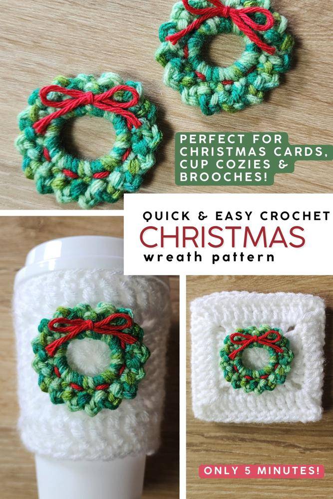 Miniature Crochet Wreath Embellishments