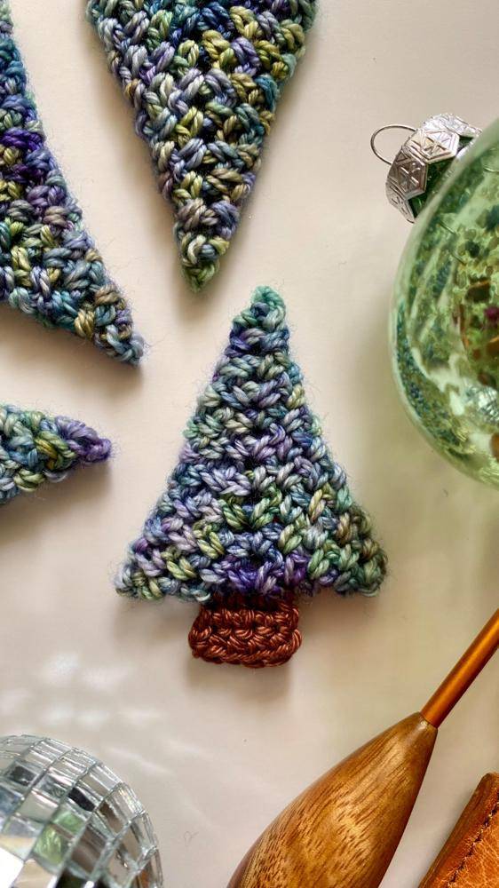 Miniature Forest Crochet Christmas Trees