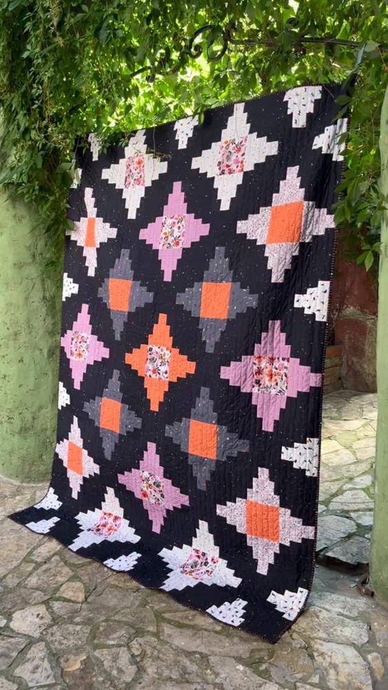 Modern Diamond Patchwork Quilt Project