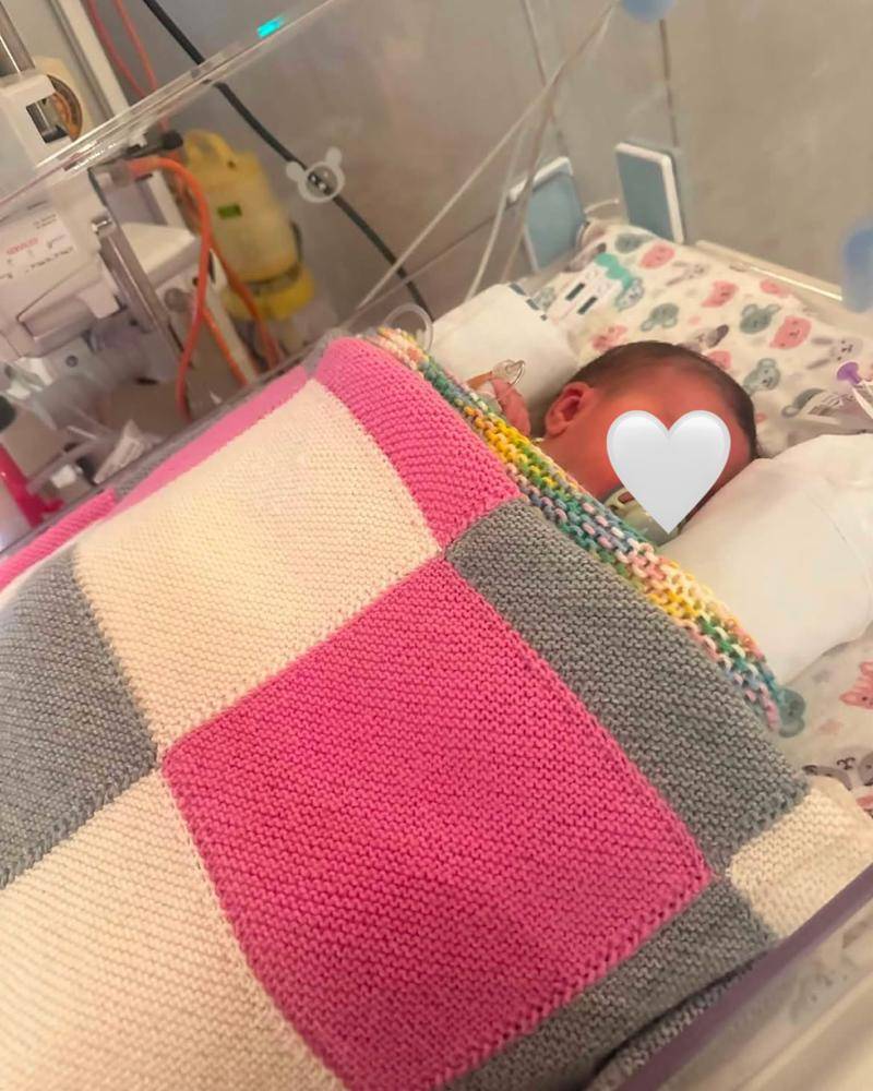 Patchwork Garter Stitch Knit Blanket for Baby