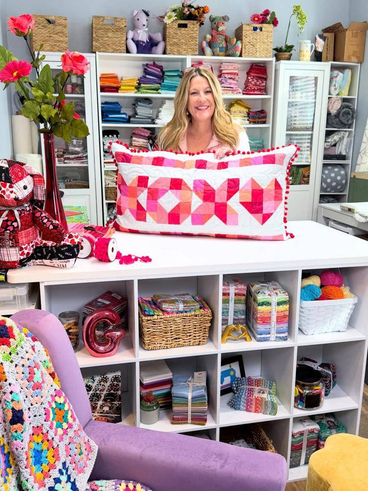 Patchwork "XOXO" Lumbar Pillow Sewing Project